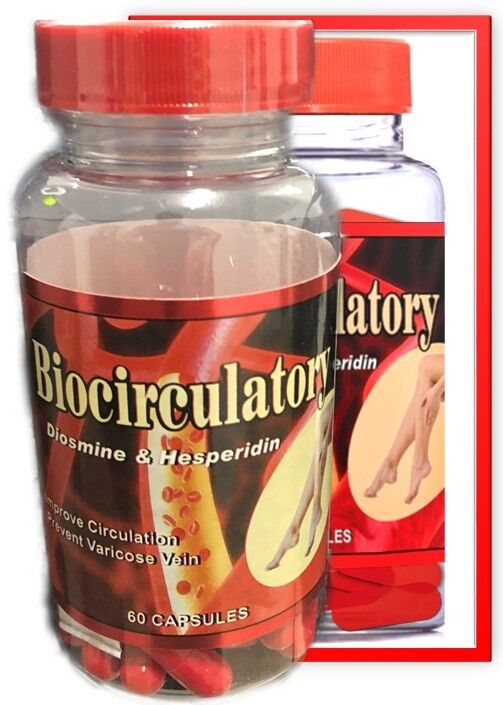 DIOSMIN Circulation and Vein Support Bottle Pure Diosmin-Hesperidin 60 Capsules