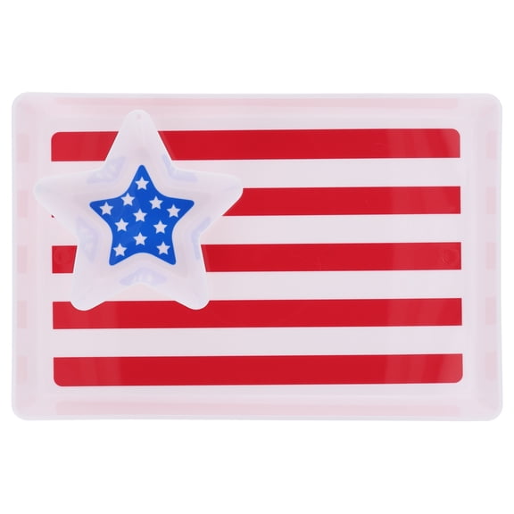Stars and Stripes Serving Set, Red/White/Blue, 2 Pieces, Patriotic by Way To Celebrate