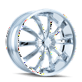 thumbnail image 1 of DIP D66 Slack 20x8.5 5x115/5x120 +20mm Chrome Wheel Rim, 1 of 2