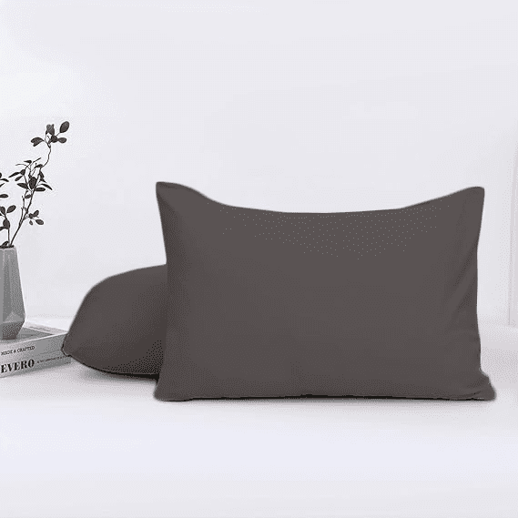 DIPASONA 100% Egyptian Cotton 2PCs Pillowcase, Standard (Elephant Grey)