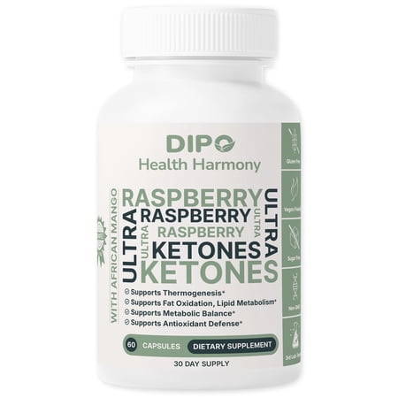 DIPO Raspberry Ketones Ultra 500mg - Metabolism & Healthy Weight Management Support