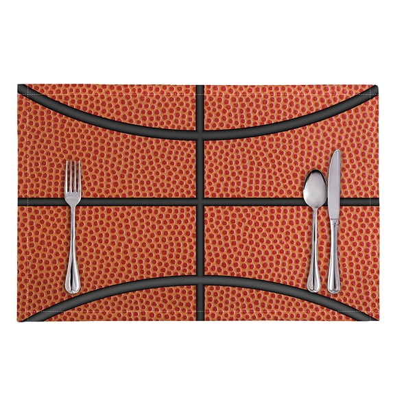 Table Famn DIQADILA Basketball Design Placemat Set - Sports Themed Table Mats ...