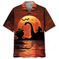 thumbnail image 1 of DIQADILA Bigfoot Lochness Monster Alien Shirt Short-Sleeve Halloween Print Unisex, 1 of 6