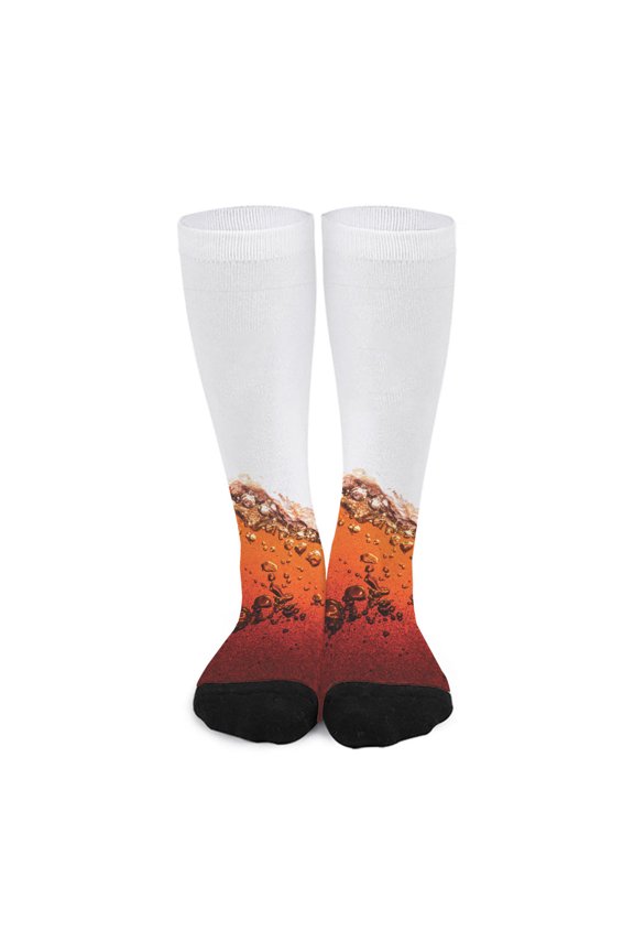Cola Print Long Socks