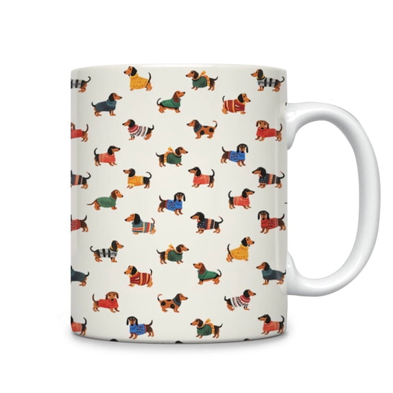 DIQADILA Dachshund Cute Ceramic Mug, 11Oz - Walmart.com