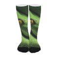 thumbnail image 1 of DIQADILA Green Tree Python Snake Print Long Socks, 1 of 3