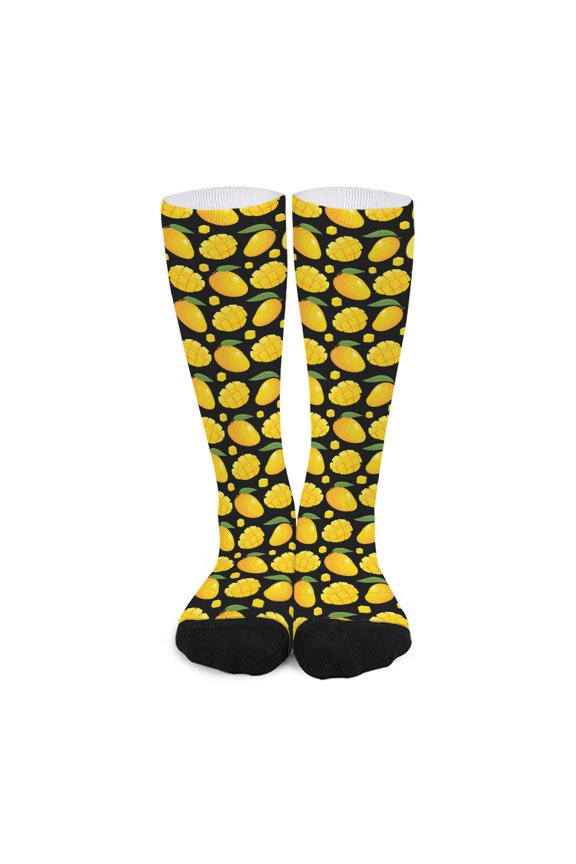 Mango Pattern Print Long Socks