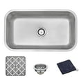 thumbnail image 1 of DIRECTUNIT Undermount Kitchen Sink 18 Gauge Stainless Steel, 31.5" x 18.25" x 9", 1 of 5