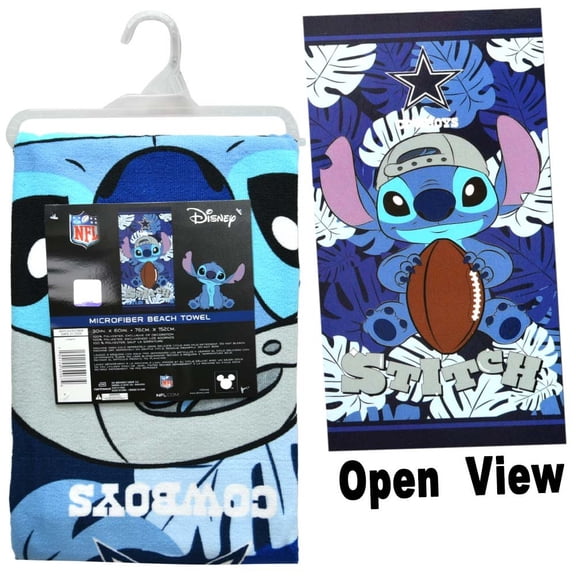 DIS-NFL 30X60 Microfiber Cheerful Towel Palm Helmet - Cowboys, Stitch