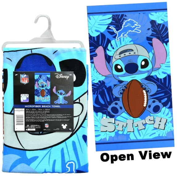 DIS-NFL 30X60 Microfiber Cheerful Towel Palm Helmet - Lions, Stitch