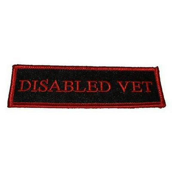DISABLED VET PATCH WOUNDED WARRIOR WIA VETERAN ARMED FORCES