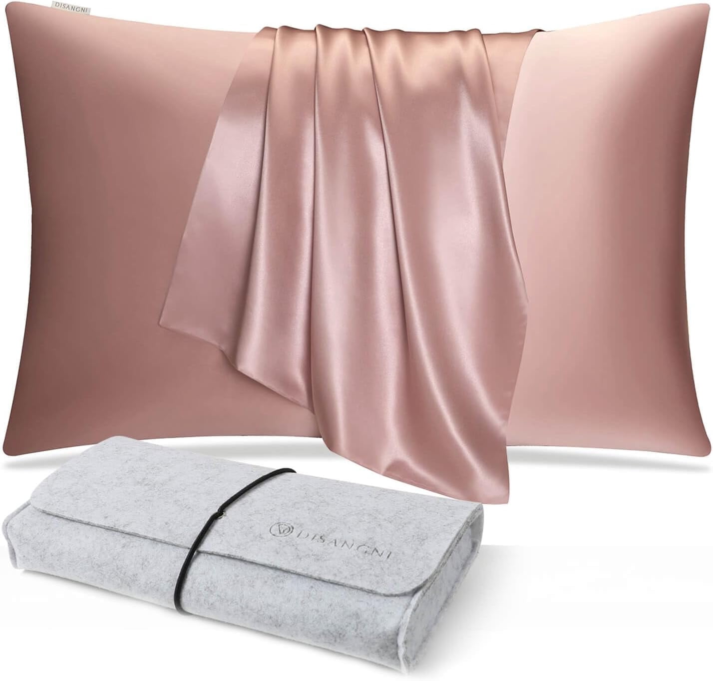 DISANGNI 100% Natural Mulberry Silk Pillow case for Hair and Skin with ...