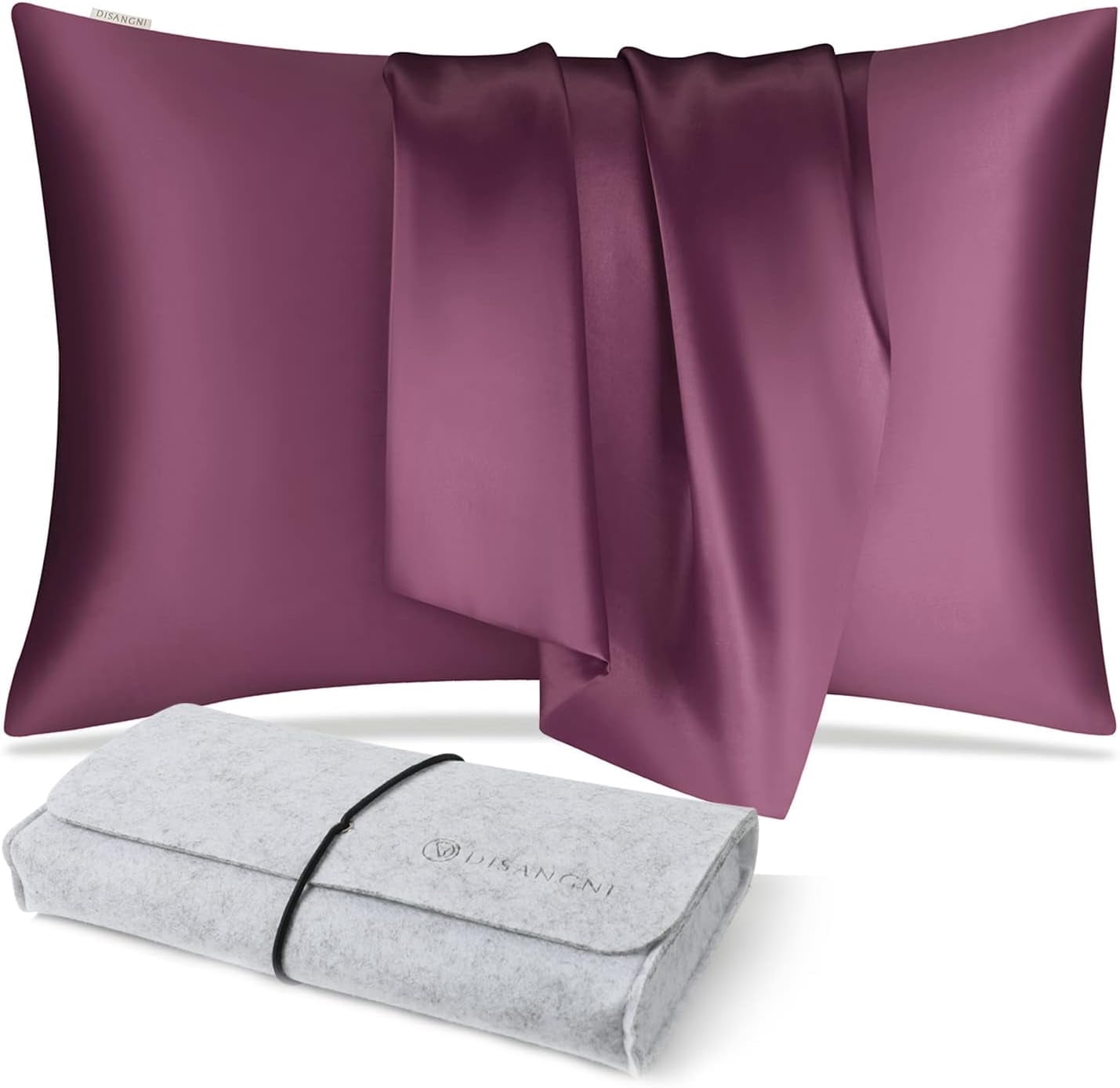 DISANGNI 100% Natural Mulberry Silk Pillow case for Hair and Skin with ...