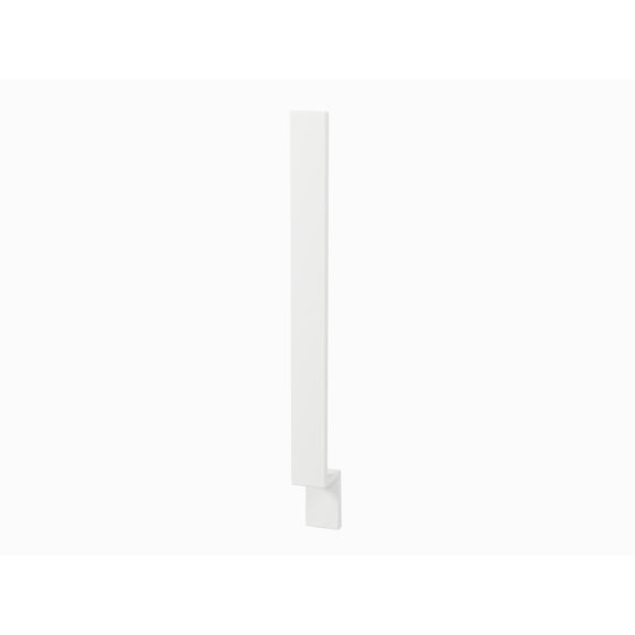 DISAR 3" Bathroom Vanity Side Filler Panel, 34.5" Height, Solid Wood Construction, Shaker Style, Fully Finished, Vanity Gap Filler Accessory (White)