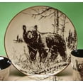 thumbnail image 1 of 10.5 Inch Glazed North American Woodlands Design Plate, Bear, 1 of 1