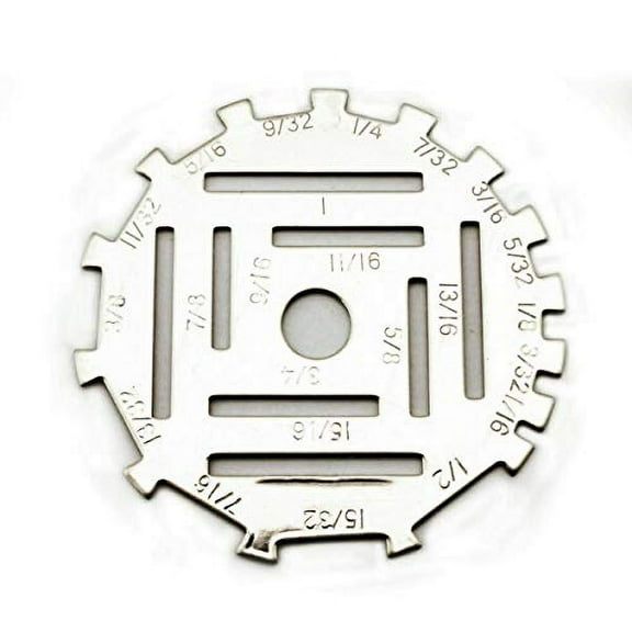 DISC Measure Measuring Ruler Metal 1/16" - 1" #UMD For  Machine.