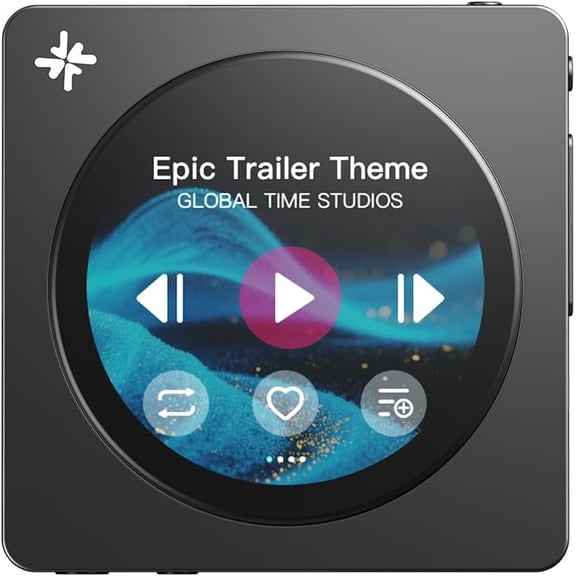 DISC Portable HiFi Music Player, Dual DAC Digital Audio Player with 3.5mm & 4.4mm Outputs, Bluetooth 5.4 LDAC,Touchscreen (Black)