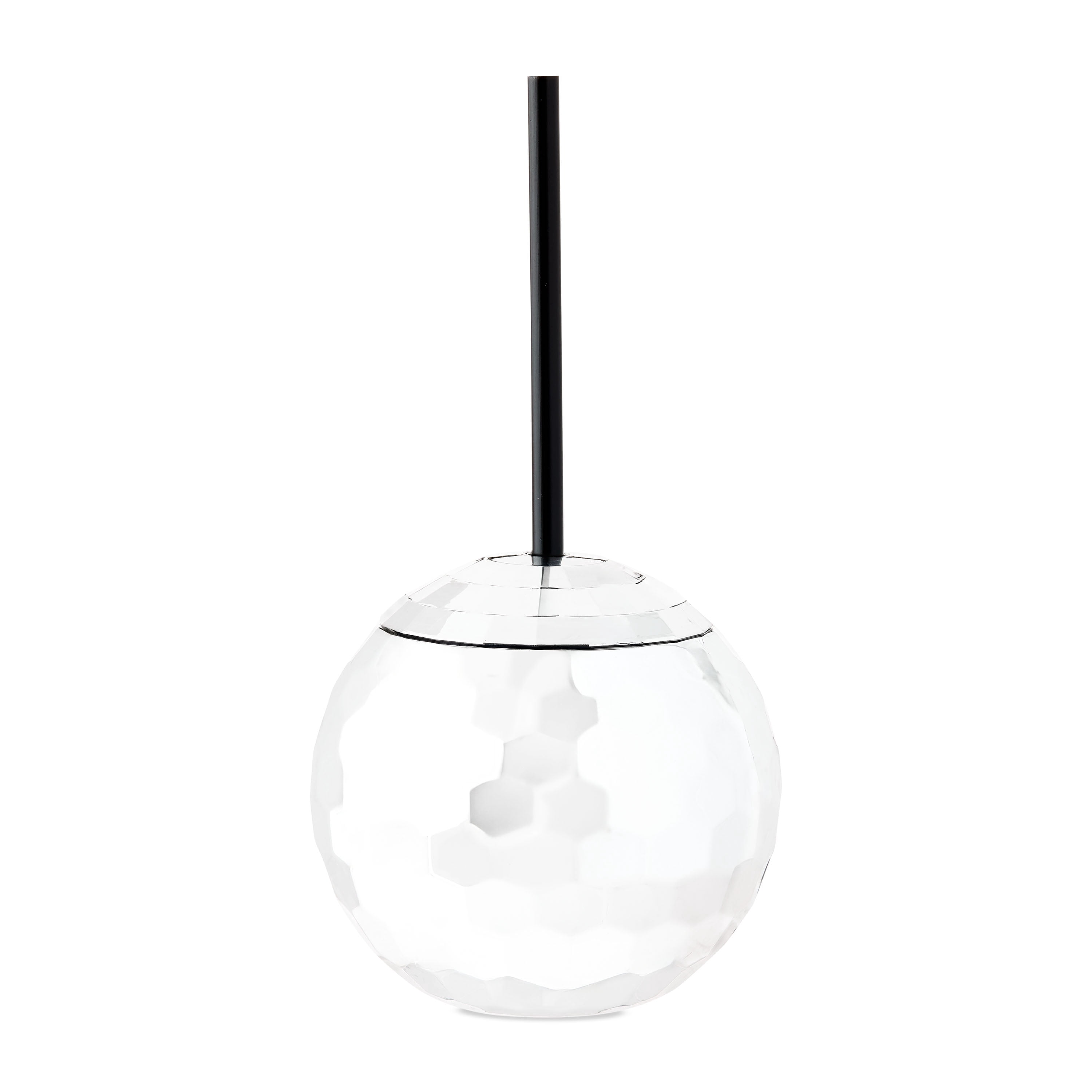 Silver Disco Ball Plastic Tumbler with Straw, by Way To Cele
