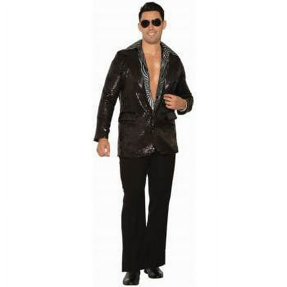 DISCO SEQUIN BLAZER - BLACK W/ POCKETS