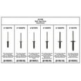 thumbnail image 1 of DISCO Shipped in 6 Hole Plastic Tray Split Type Rivet Assortment 8199, 1 of 2
