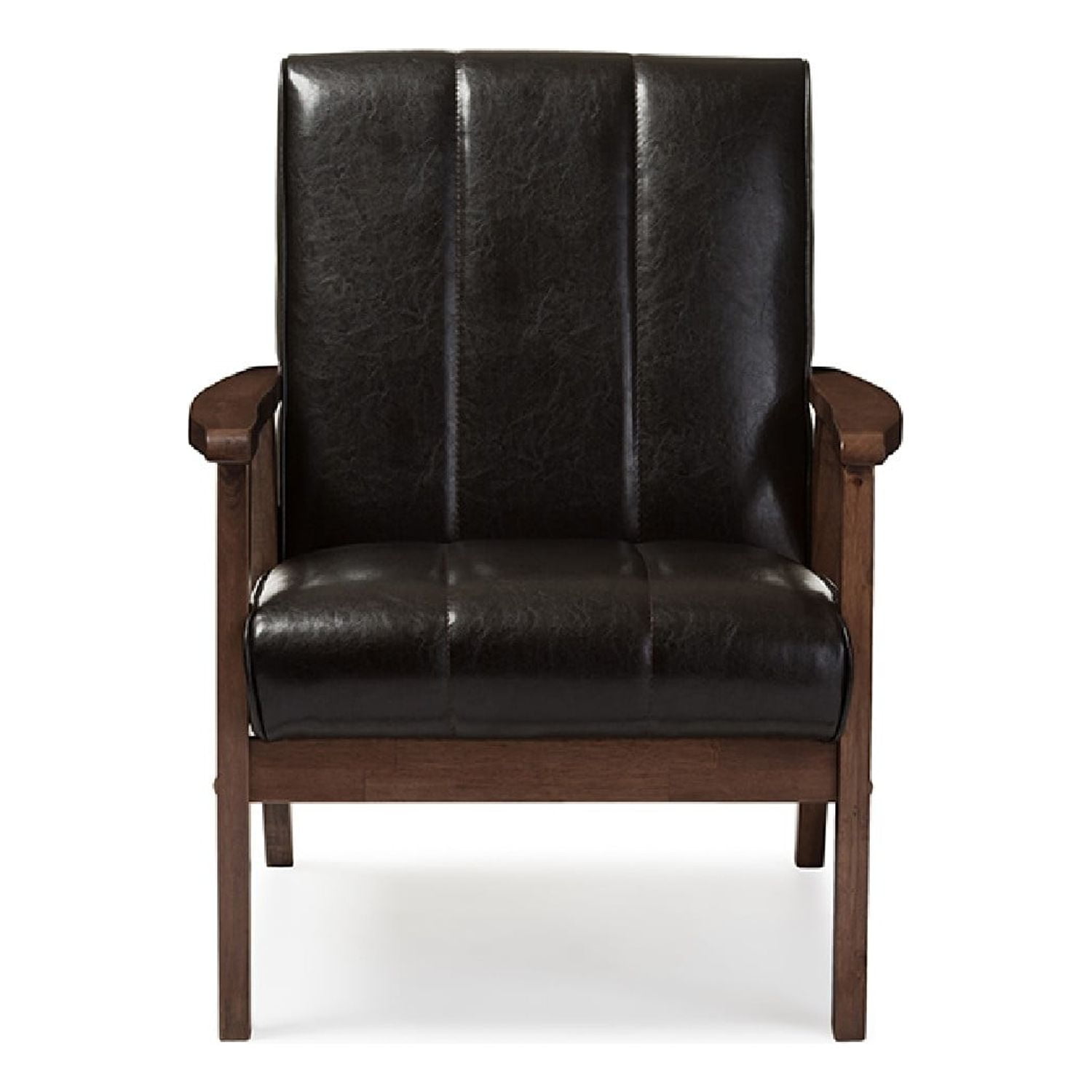 Baxton Studio Nikko Mid-century Modern Scandinavian Style Black
