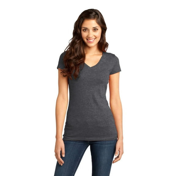 District Women's Juniors Very Important T-Shirt V-Neck. DT6501