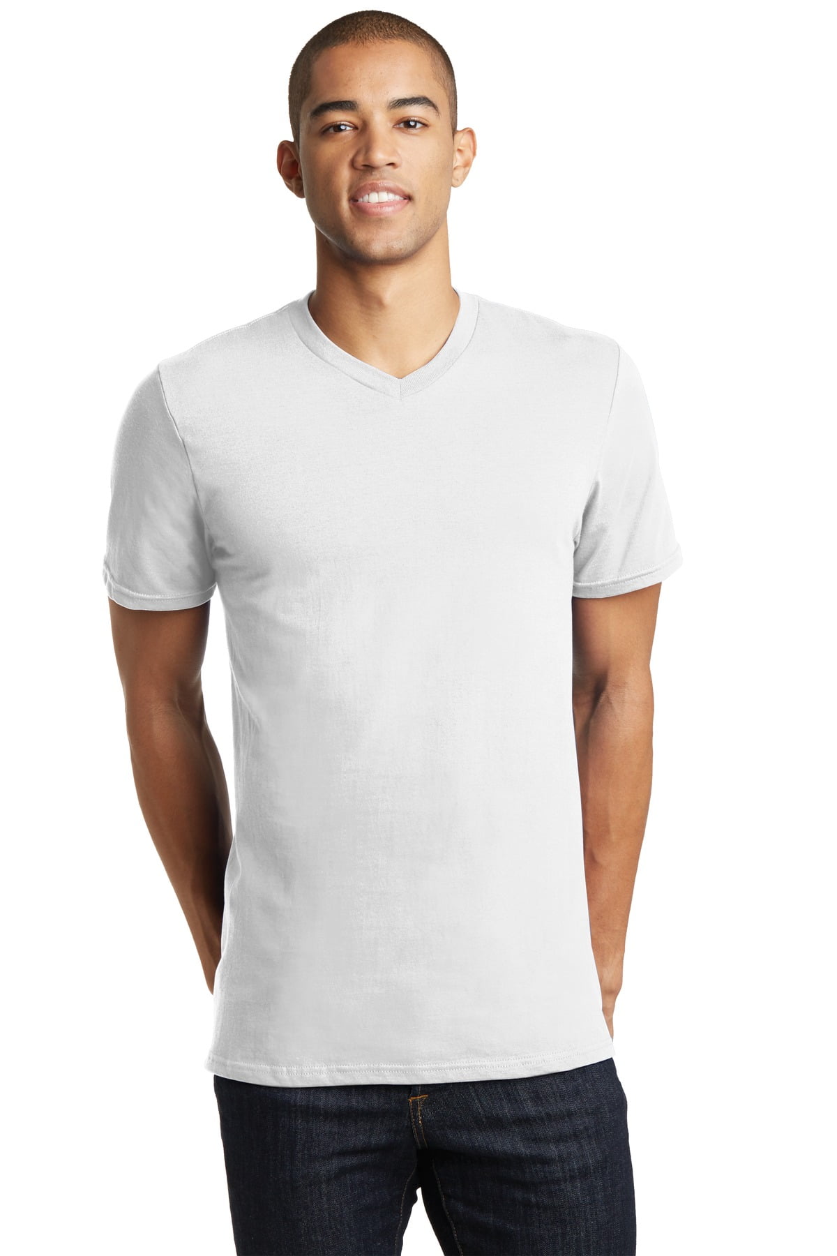 DISCONTINUED District ® - Young Mens The Concert Tee ® V-Neck DT5500 ...