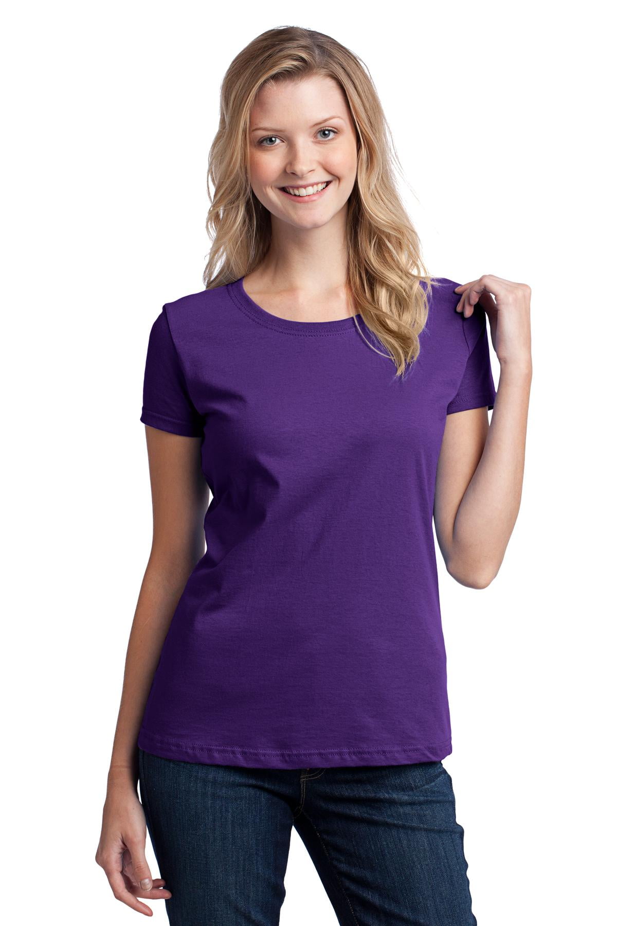 DISCONTINUED Fruit of the Loom ® Ladies HD Cotton 100% Cotton T-Shirt ...