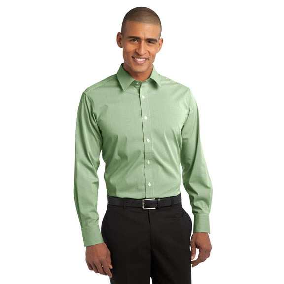 DISCONTINUED Port Authority ® Fine Stripe Stretch Poplin Shirt. S647