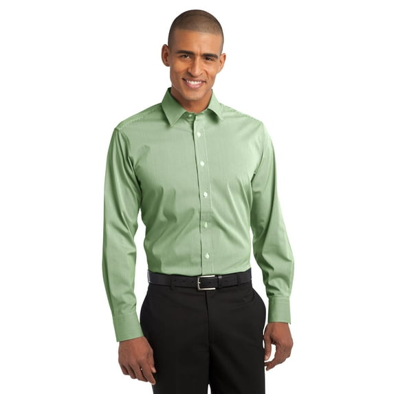 DISCONTINUED Port Authority ® Fine Stripe Stretch Poplin Shirt. S647