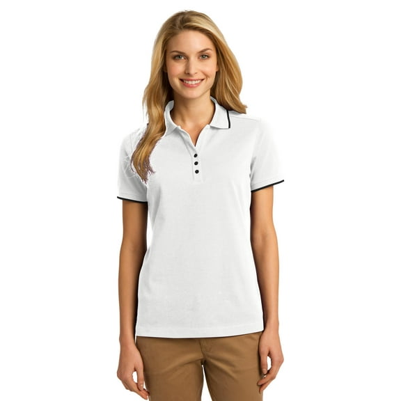 DISCONTINUED Port Authority ® Ladies Rapid Dry Tipped Polo. L454