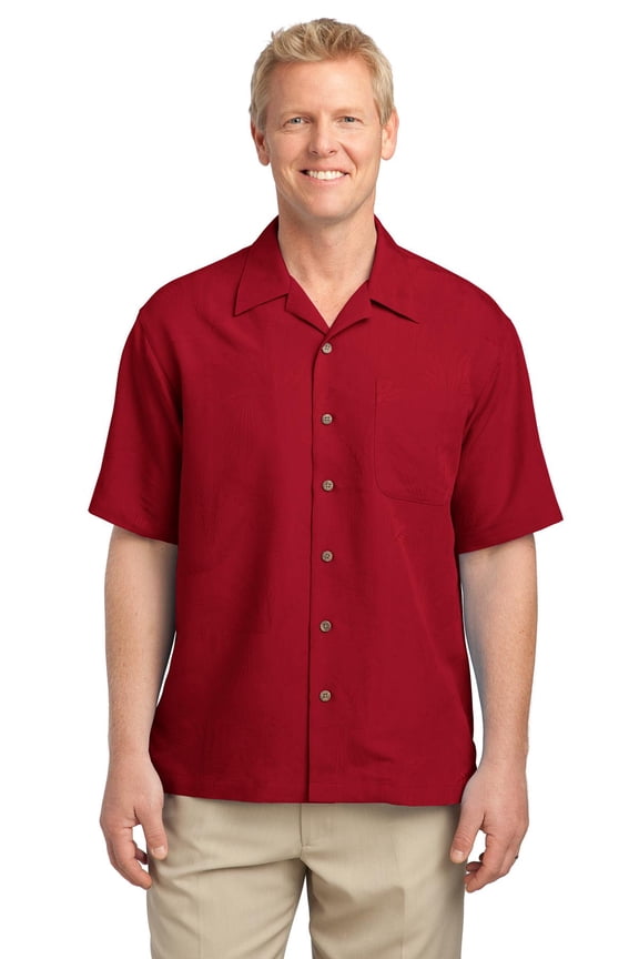 DISCONTINUED Port Authority ® Patterned Easy Care Camp Shirt. S536