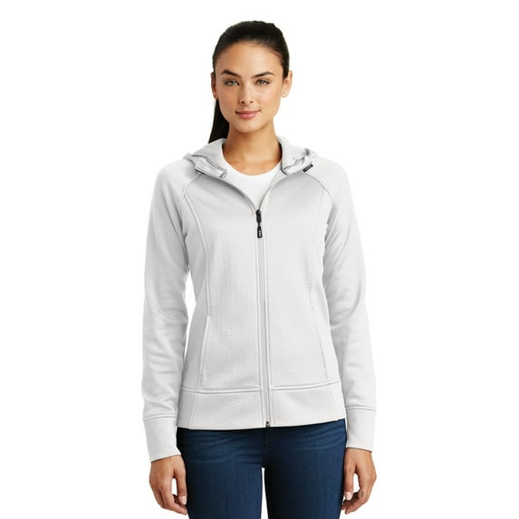 DISCONTINUED Sport-Tek Ladies Rival Tech Fleece Full-Zip Hooded Jacket. LST295
