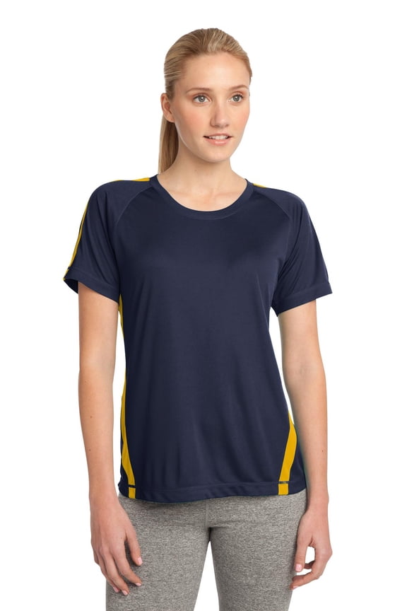 DISCONTINUED Sport-Tek Women's Colorblock PosiCharge Competitor Tee. LST351