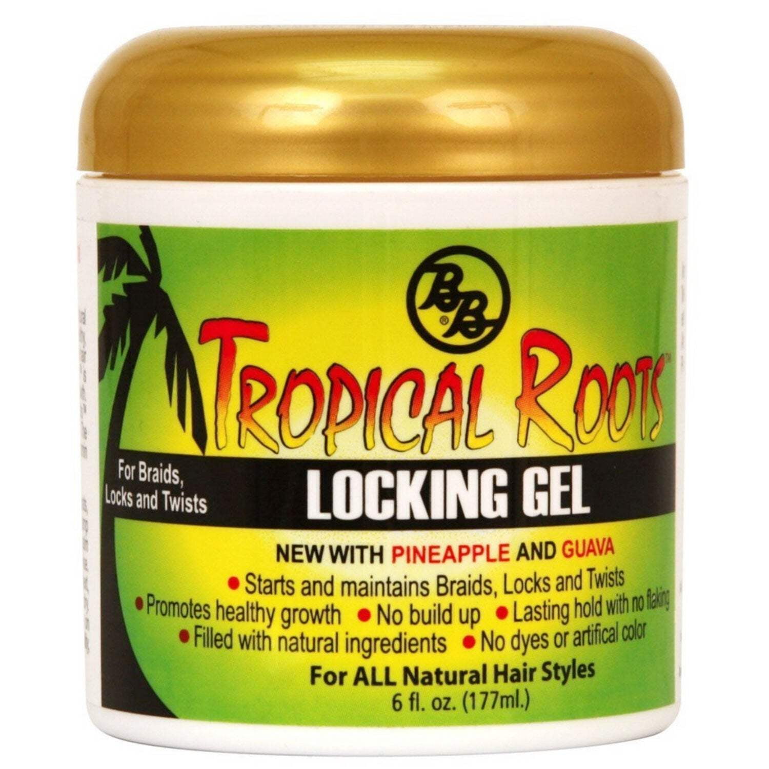 BRONNER BROS. Tropical Roots Locking Gel, 6 Fl Oz