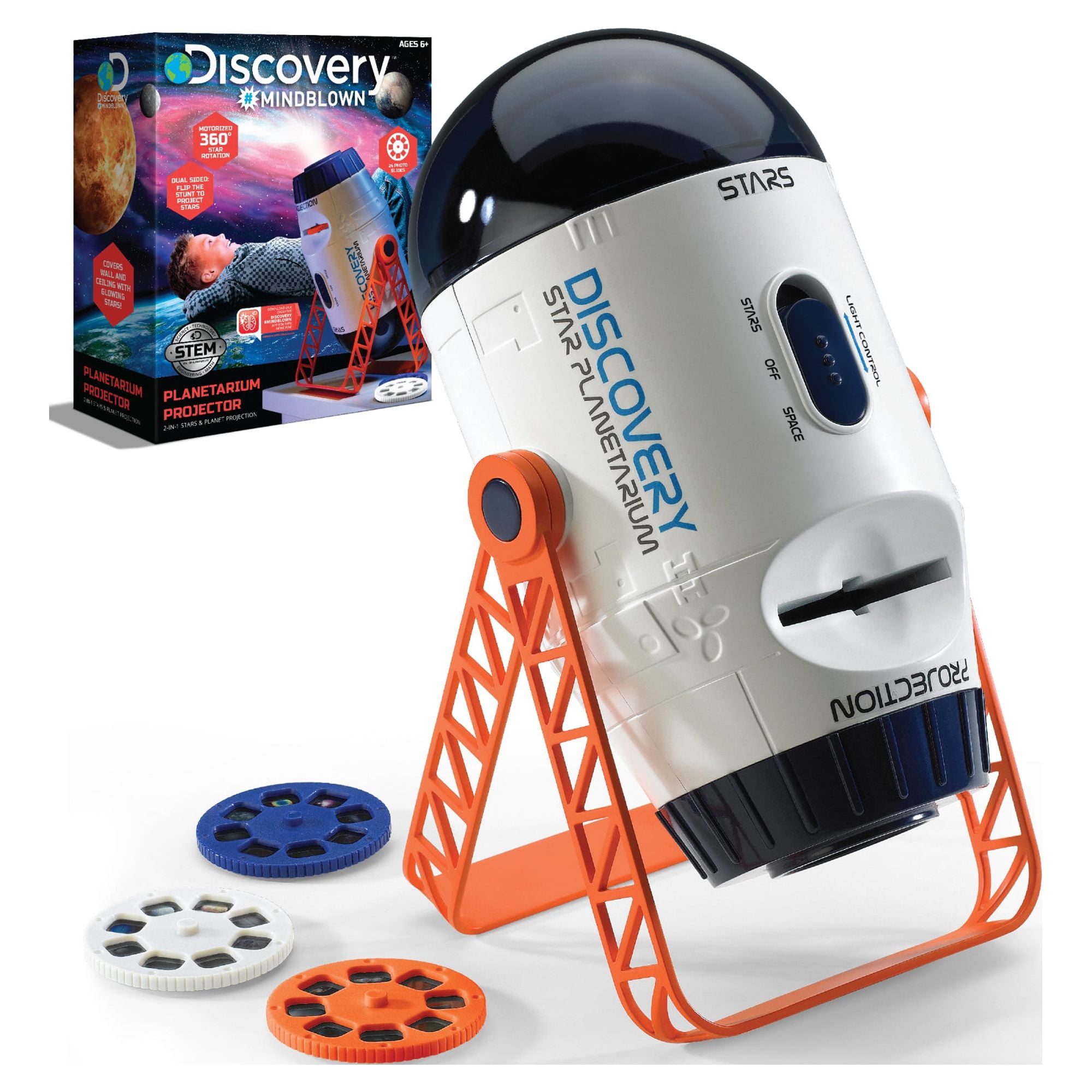 DISCOVERY #MINDBLOWN 2-In-1 Reversible Planetarium Space Projector