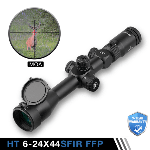 DISCOVERYOPT 6-24X44 Riflescope FFP 6 Levels Illuminated Reticle 30mm Tube Hunting Optics Scopes
