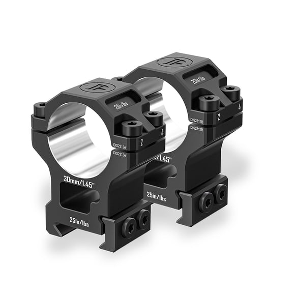 Discoveryopt 6061 Scope Rings 30mm Tube Fits 1.45" Precision Pre-lapped Mount for Picatinny Rails