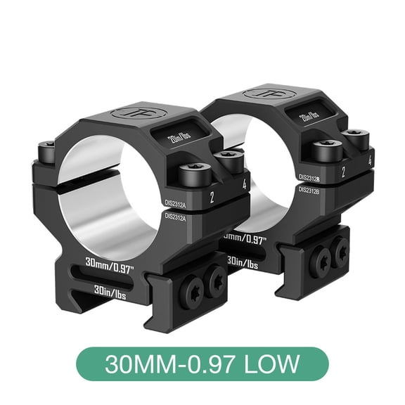 Discoveryopt 7075 Aluminum Scope Rings 30mm-0.97" Low Precision Riflescope Mount for Picatinny Rail