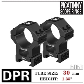 DISCOVERYOPT Rifle Scope Rings Fit 30mm Tubes – 1.35" High Precision Mounts for Picatinny, Weaver