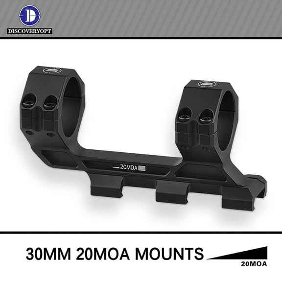 DISCOVERYOPT 20 MOA One-Piece Cantilever Scope Mounts 34mm or 30mm Tube for Picatinny Rail