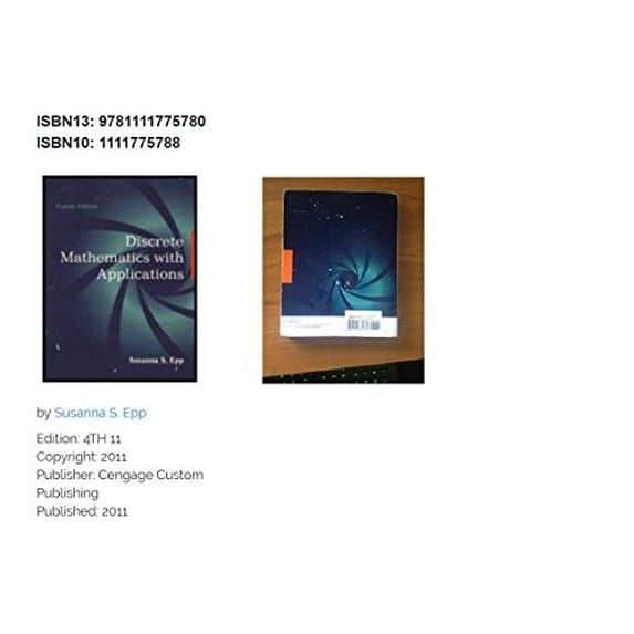 Pre-Owned DISCRETE MATHEMATICS With Applications, 9781111775780, Paperback, 4th edition