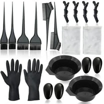 DISEN 20 Pcs Hair Dye Brush and Bowl Set, Hair Dye Coloring Kit, Hair Coloring Bleaching, Hair Dye Tools for DIY Salon. Hair Tinting Bowl/Dye Brush/Ear Cover/Gloves/Tint Comb