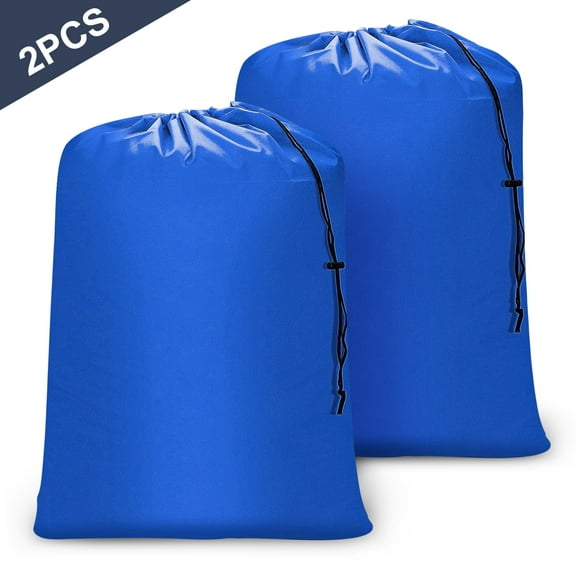 DISEN 2Pcs Large Travel Laundry Bags, Tear Resistant Dirty Clothes Organizer,36x24"