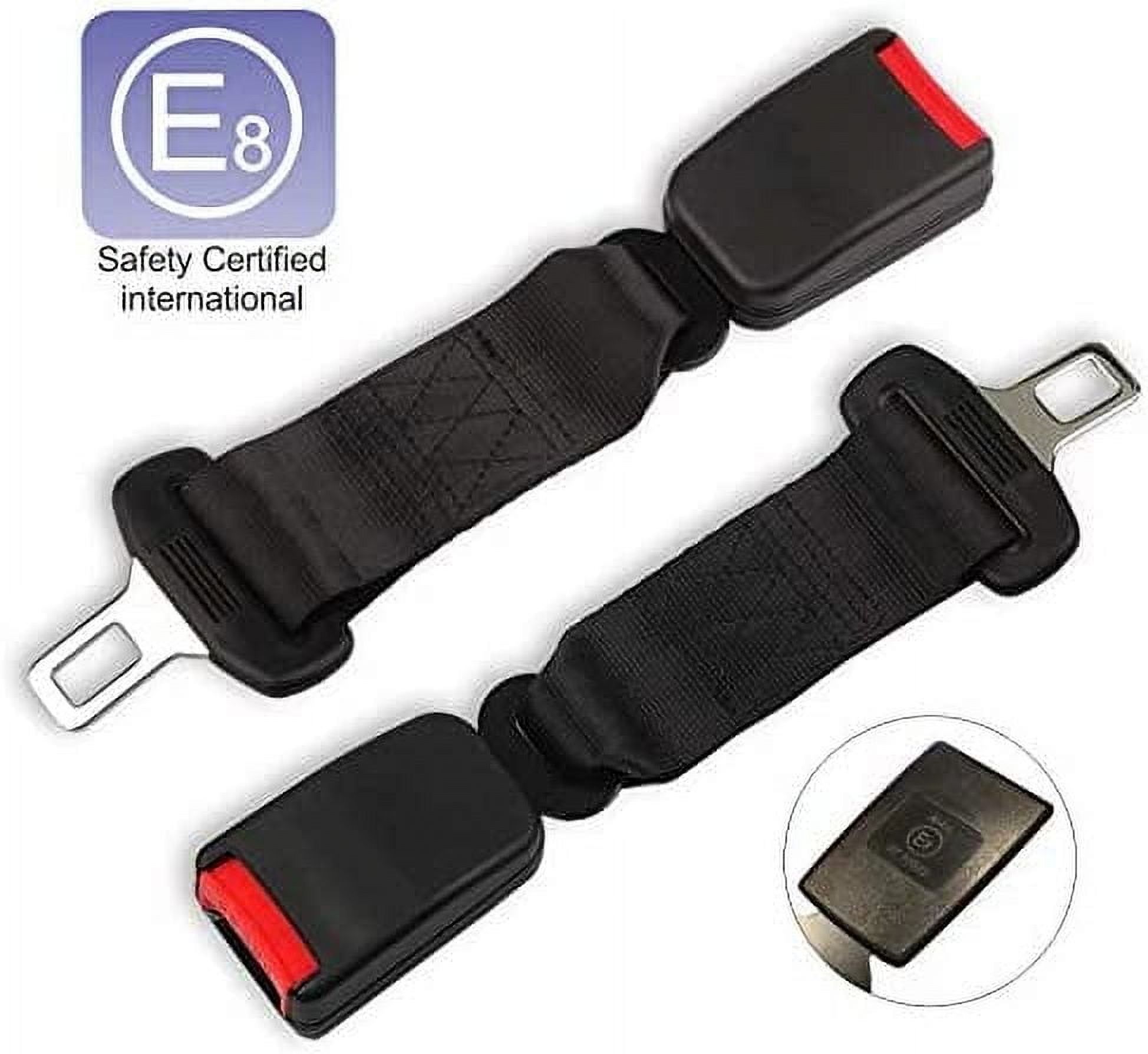 DISEN 2pack 10 Car Seat Belt Extender E8 Safety Certified Extension DISEN 2pack 10 Car Seat Belt Extender E8 Safety Certified Extension