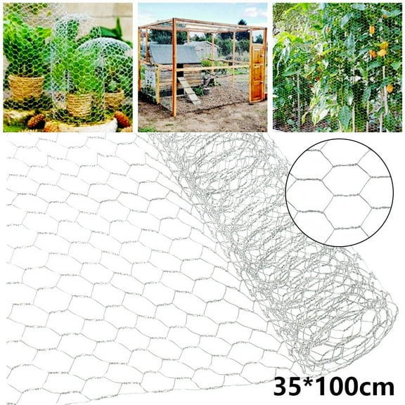 DISEN 35 * 100 cm Wire Mesh, Iron, Hexagonal, DIY, Chicken Wire Mesh, for Chicken Coop, Poultry Breeding