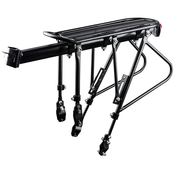 DISEN Biking Bike Carrier Rack, 110 LB Capacity Solid Bearings Universal Adjustable Bicycle Luggage Cargo Rack,Cycling Equipment Stand Footstock