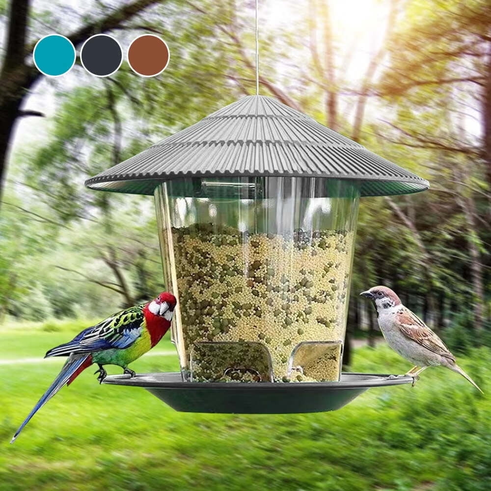 Curated visual reference: Disen Bird Feeder Bird Feeding Station Hanging Transparent Large Photo Inspiration