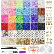 DISEN DISEN Clay Beads Bracelet Making Kit, 24 Clay Bead Types for Friendship Bracelet Making