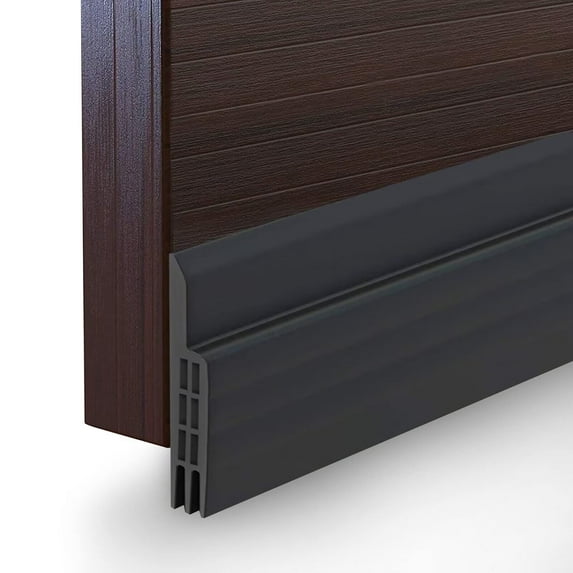 DISEN Door Draft Stopper Under Door Seal for Exterior/Interior Doors, Door Sweep Strip Under Door Draft Blocker, Soundproof Door Bottom Weather Stripping, 2 Inch W x 39 Inch L, Black